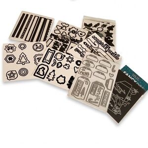 Craft DieCuts and Stamps Lot of 14